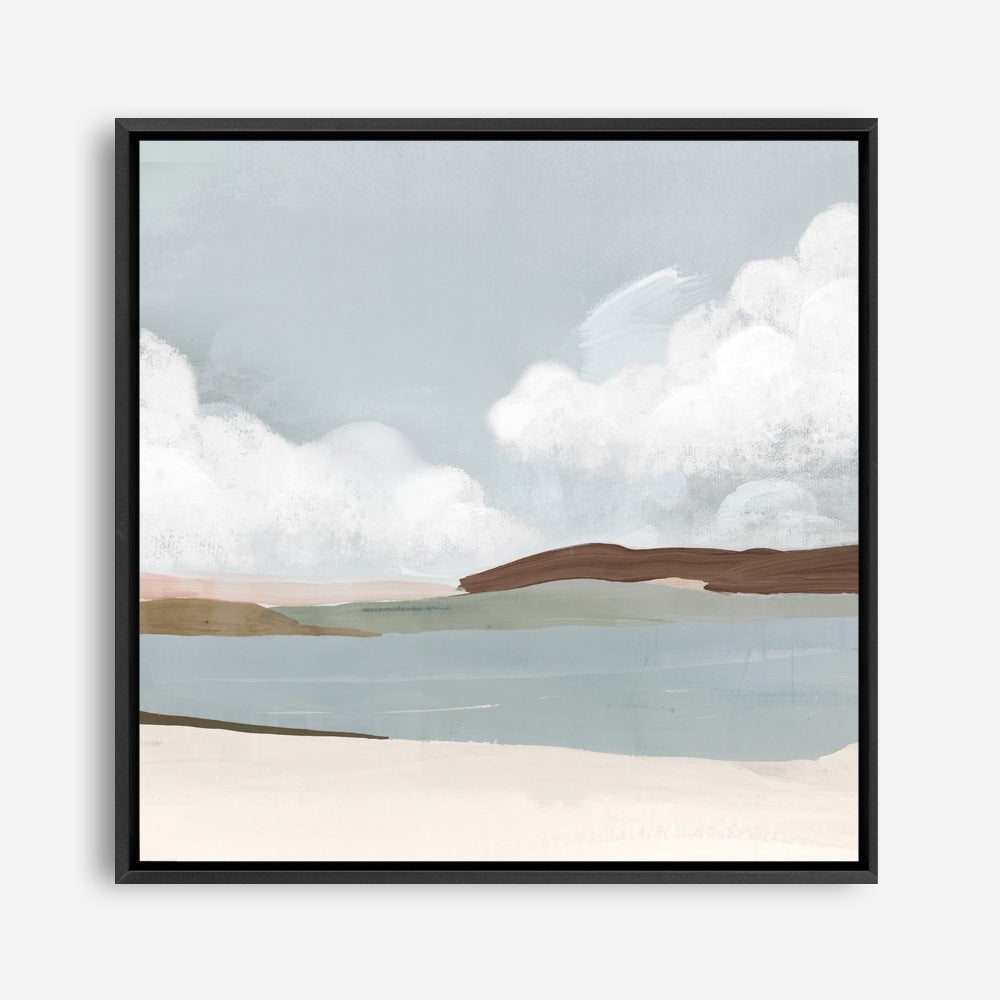 Shop Quiet Sunday (Square) Canvas Print a painted abstract themed framed canvas wall art print from The Print Emporium artwork collection - Buy Australian made fine art painting style stretched canvas prints for the home and your interior decor space, TPE-PC-PW329-CA-40X40-NF