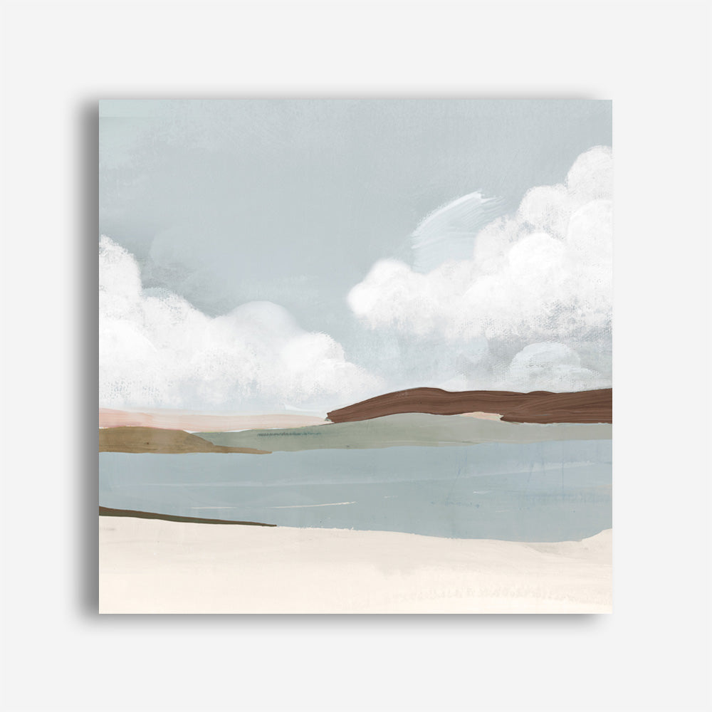 Shop Quiet Sunday (Square) Canvas Print a painted abstract themed framed canvas wall art print from The Print Emporium artwork collection - Buy Australian made fine art painting style stretched canvas prints for the home and your interior decor space, TPE-PC-PW329-CA-40X40-NF
