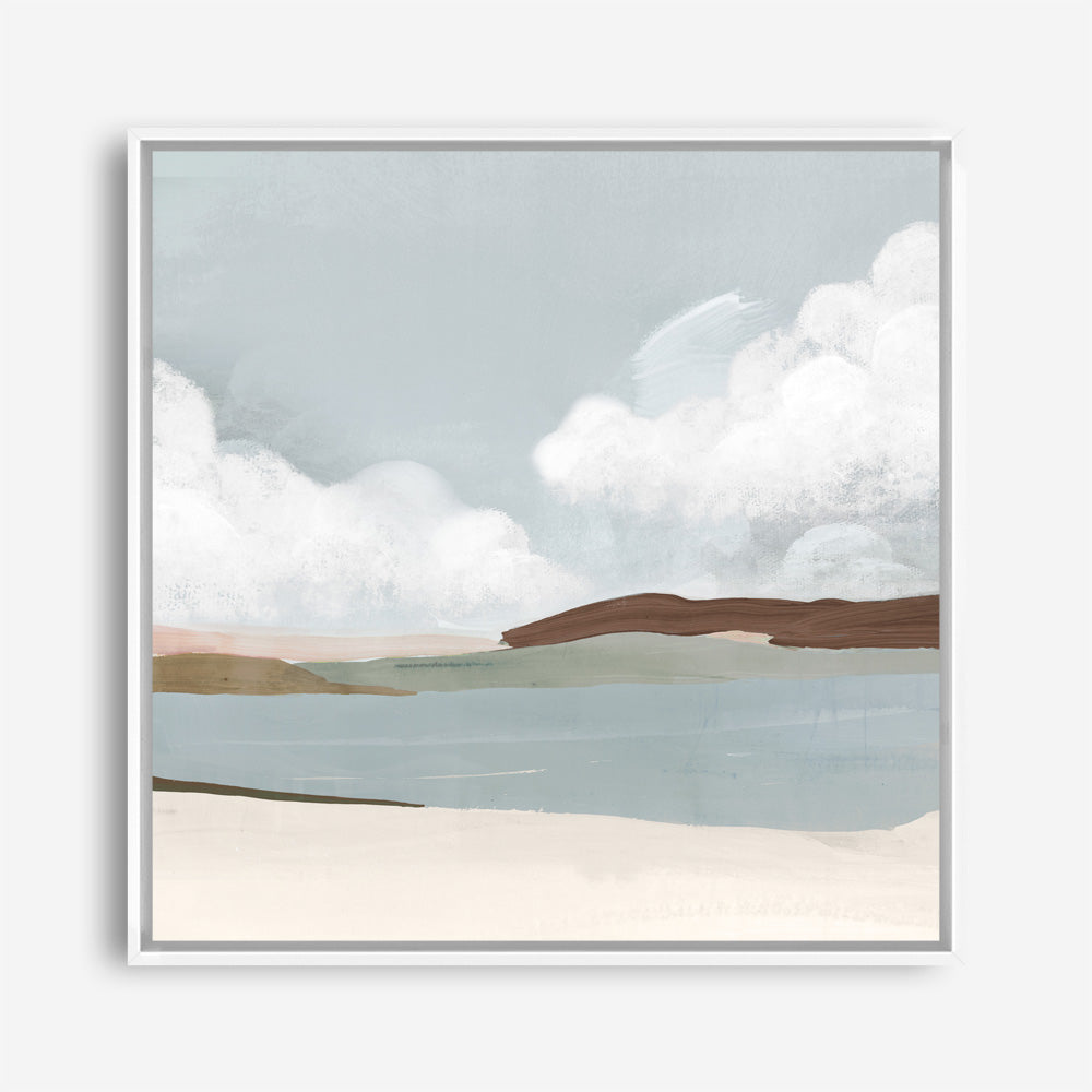 Shop Quiet Sunday (Square) Canvas Print a painted abstract themed framed canvas wall art print from The Print Emporium artwork collection - Buy Australian made fine art painting style stretched canvas prints for the home and your interior decor space, TPE-PC-PW329-CA-40X40-NF