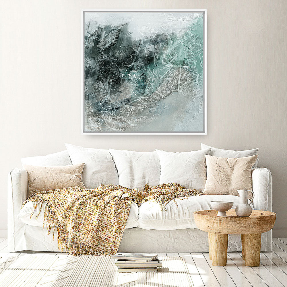 Shop Radiant Night (Square) Canvas Print a painted abstract themed framed canvas wall art print from The Print Emporium artwork collection - Buy Australian made fine art painting style stretched canvas prints for the home and your interior decor space, TPE-PC-PI520-CA-40X40-NF