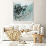 Shop Radiant Night (Square) Canvas Print a painted abstract themed framed canvas wall art print from The Print Emporium artwork collection - Buy Australian made fine art painting style stretched canvas prints for the home and your interior decor space, TPE-PC-PI520-CA-40X40-NF