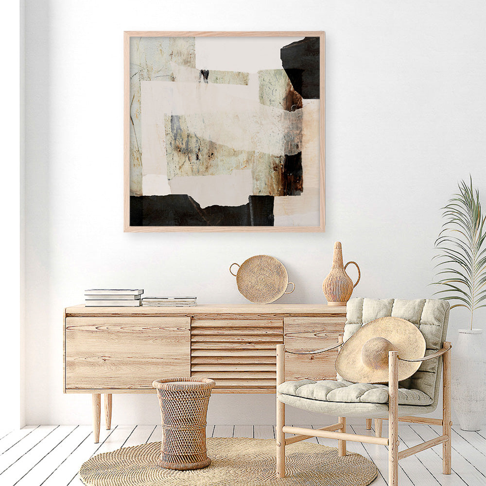 Shop Ragstone (Square) Art Print a painted abstract themed wall art print from The Print Emporium wall artwork collection - Buy Australian made fine art painting style poster and framed prints for the home and your interior decor room, TPE-DH-307-AP