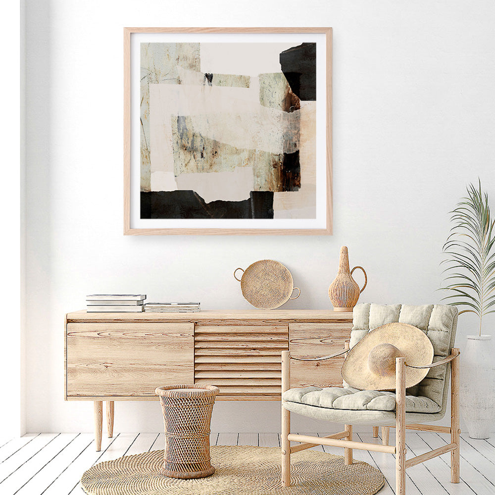 Shop Ragstone (Square) Art Print a painted abstract themed wall art print from The Print Emporium wall artwork collection - Buy Australian made fine art painting style poster and framed prints for the home and your interior decor room, TPE-DH-307-AP