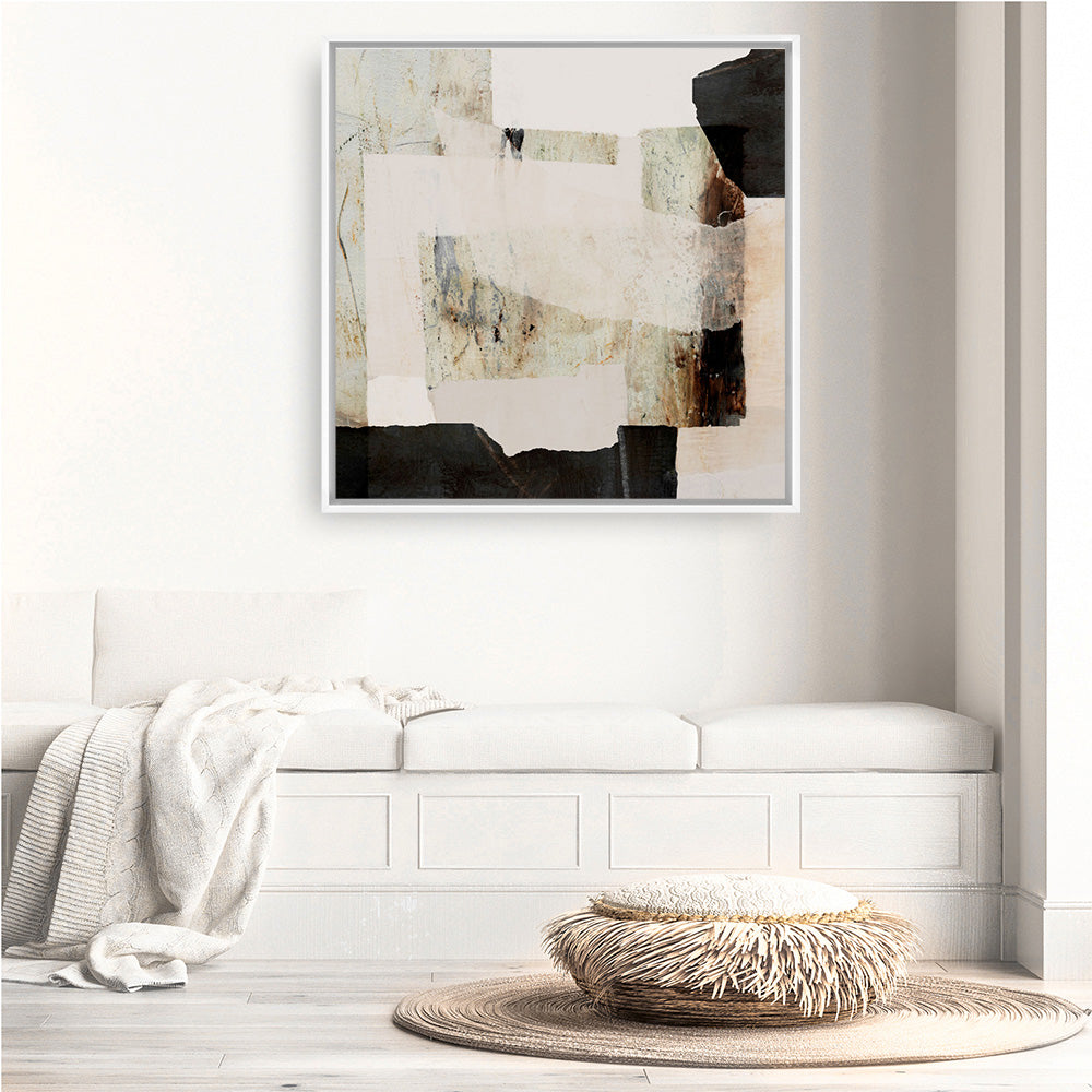 Shop Ragstone (Square) Canvas Print a painted abstract themed framed canvas wall art print from The Print Emporium artwork collection - Buy Australian made fine art painting style stretched canvas prints for the home and your interior decor space, TPE-DH-307-CA-40X40-NF