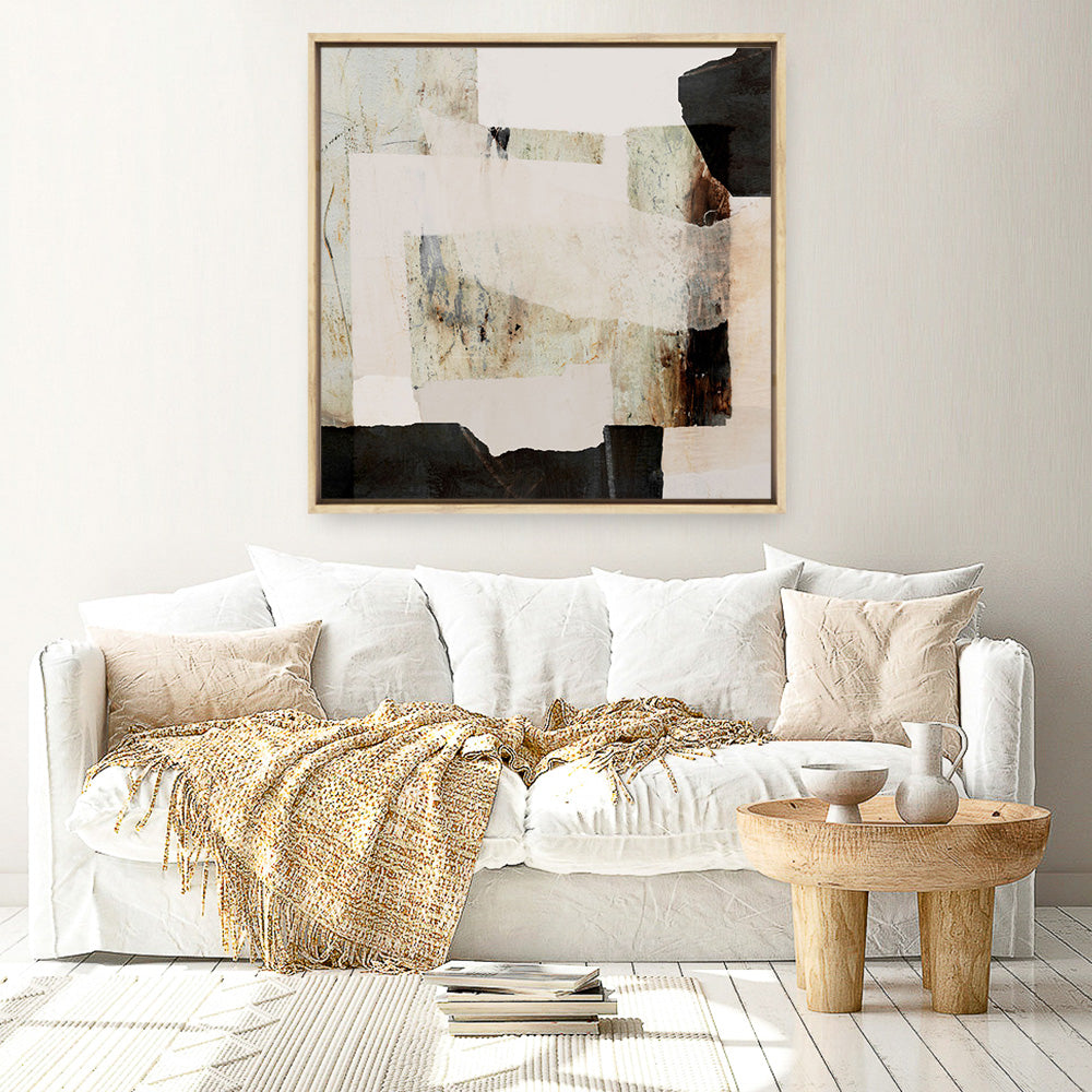 Shop Ragstone (Square) Canvas Print a painted abstract themed framed canvas wall art print from The Print Emporium artwork collection - Buy Australian made fine art painting style stretched canvas prints for the home and your interior decor space, TPE-DH-307-CA-40X40-NF