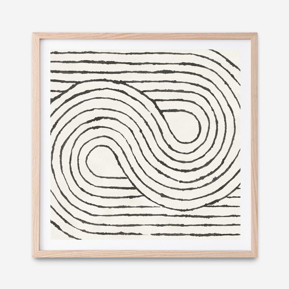 Shop Rainbow Road I BW (Square) Art Print a painted abstract themed wall art print from The Print Emporium wall artwork collection - Buy Australian made fine art painting style poster and framed prints for the home and your interior decor room, TPE-WA-56577-AP