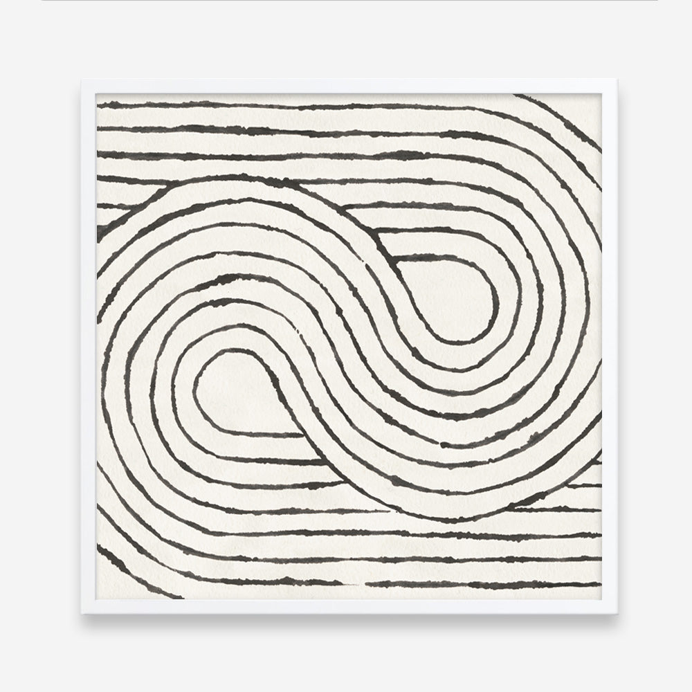 Shop Rainbow Road I BW (Square) Art Print a painted abstract themed wall art print from The Print Emporium wall artwork collection - Buy Australian made fine art painting style poster and framed prints for the home and your interior decor room, TPE-WA-56577-AP