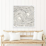 Shop Rainbow Road I BW (Square) Art Print a painted abstract themed wall art print from The Print Emporium wall artwork collection - Buy Australian made fine art painting style poster and framed prints for the home and your interior decor room, TPE-WA-56577-AP