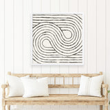 Shop Rainbow Road I BW (Square) Art Print a painted abstract themed wall art print from The Print Emporium wall artwork collection - Buy Australian made fine art painting style poster and framed prints for the home and your interior decor room, TPE-WA-56577-AP