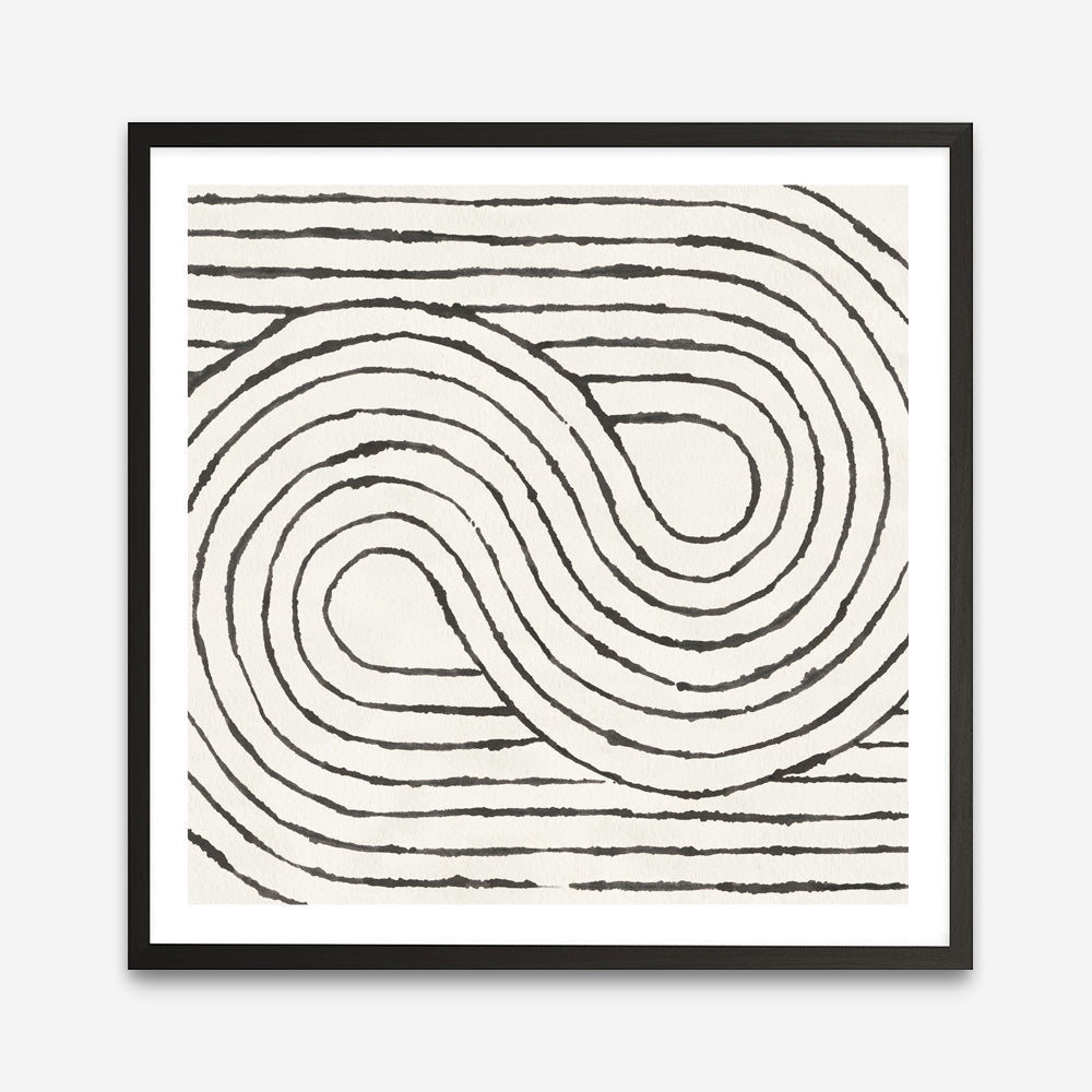 Shop Rainbow Road I BW (Square) Art Print a painted abstract themed wall art print from The Print Emporium wall artwork collection - Buy Australian made fine art painting style poster and framed prints for the home and your interior decor room, TPE-WA-56577-AP