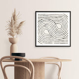 Shop Rainbow Road I BW (Square) Art Print a painted abstract themed wall art print from The Print Emporium wall artwork collection - Buy Australian made fine art painting style poster and framed prints for the home and your interior decor room, TPE-WA-56577-AP