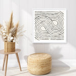 Shop Rainbow Road I BW (Square) Art Print a painted abstract themed wall art print from The Print Emporium wall artwork collection - Buy Australian made fine art painting style poster and framed prints for the home and your interior decor room, TPE-WA-56577-AP