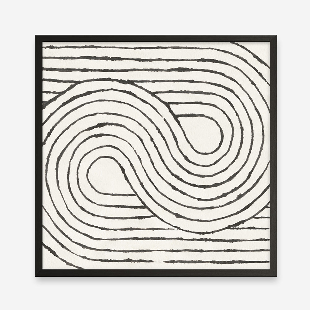 Shop Rainbow Road I BW (Square) Art Print a painted abstract themed wall art print from The Print Emporium wall artwork collection - Buy Australian made fine art painting style poster and framed prints for the home and your interior decor room, TPE-WA-56577-AP