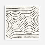 Shop Rainbow Road I BW (Square) Canvas Print a painted abstract themed framed canvas wall art print from The Print Emporium artwork collection - Buy Australian made fine art painting style stretched canvas prints for the home and your interior decor space, TPE-WA-56577-CA-40X40-NF