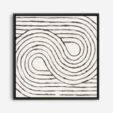 Shop Rainbow Road I BW (Square) Canvas Print a painted abstract themed framed canvas wall art print from The Print Emporium artwork collection - Buy Australian made fine art painting style stretched canvas prints for the home and your interior decor space, TPE-WA-56577-CA-40X40-NF