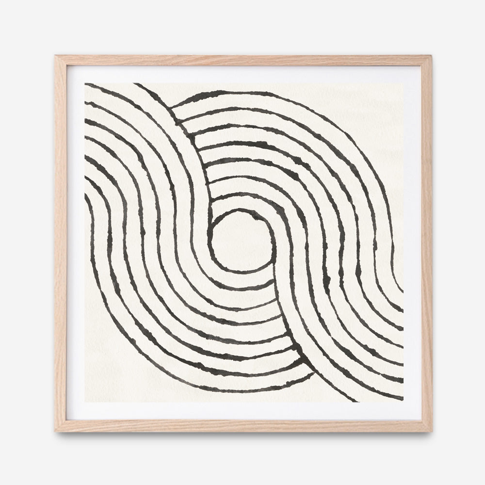 Shop Rainbow Road II BW (Square) Art Print a painted abstract themed wall art print from The Print Emporium wall artwork collection - Buy Australian made fine art painting style poster and framed prints for the home and your interior decor room, TPE-WA-56578-AP