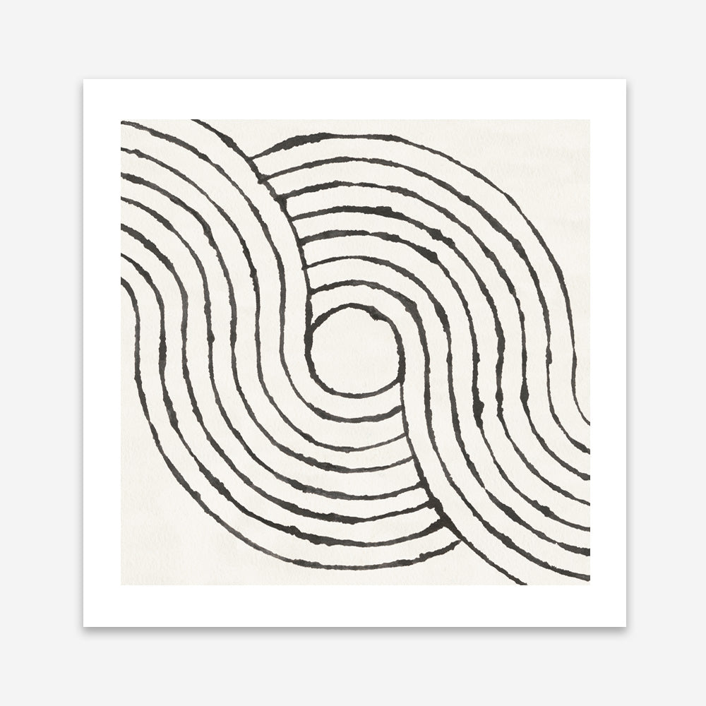 Shop Rainbow Road II BW (Square) Art Print a painted abstract themed wall art print from The Print Emporium wall artwork collection - Buy Australian made fine art painting style poster and framed prints for the home and your interior decor room, TPE-WA-56578-AP