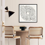 Shop Rainbow Road II BW (Square) Art Print a painted abstract themed wall art print from The Print Emporium wall artwork collection - Buy Australian made fine art painting style poster and framed prints for the home and your interior decor room, TPE-WA-56578-AP