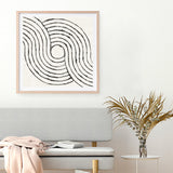 Shop Rainbow Road II BW (Square) Art Print a painted abstract themed wall art print from The Print Emporium wall artwork collection - Buy Australian made fine art painting style poster and framed prints for the home and your interior decor room, TPE-WA-56578-AP