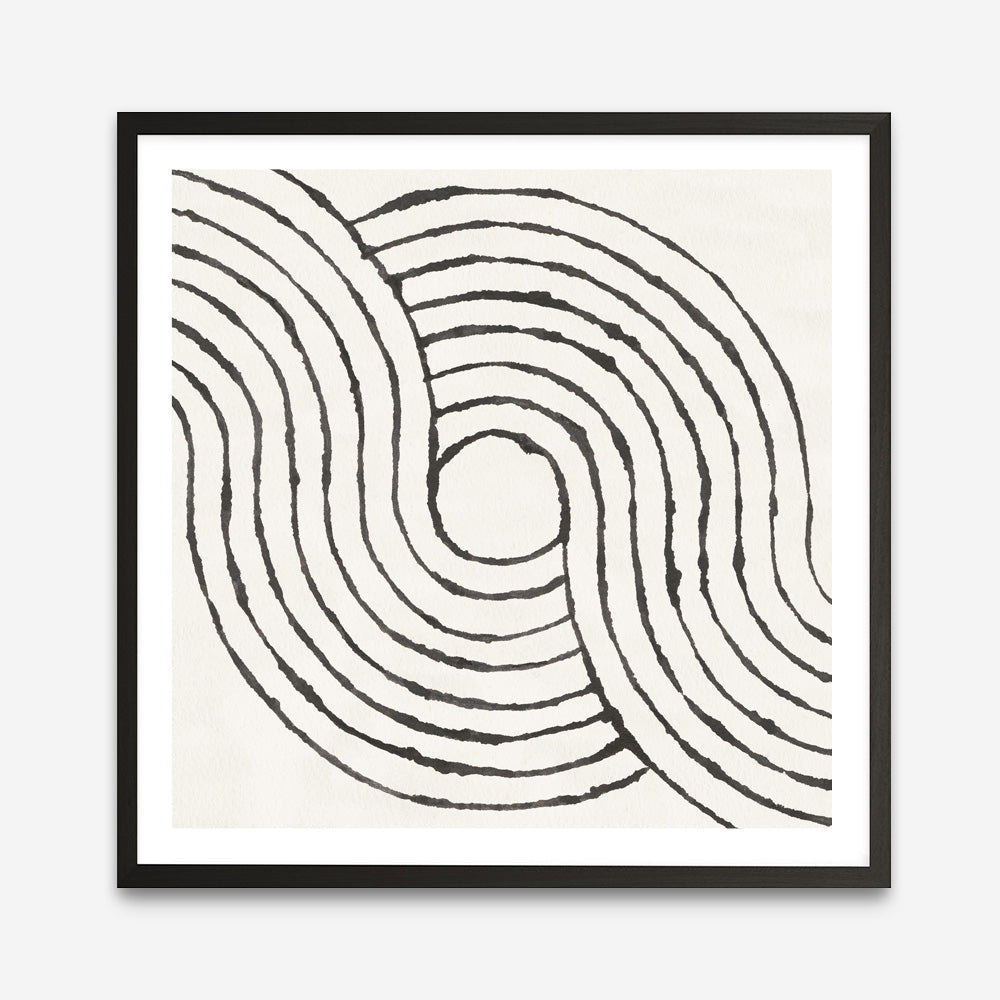 Shop Rainbow Road II BW (Square) Art Print a painted abstract themed wall art print from The Print Emporium wall artwork collection - Buy Australian made fine art painting style poster and framed prints for the home and your interior decor room, TPE-WA-56578-AP