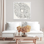 Shop Rainbow Road II BW (Square) Art Print a painted abstract themed wall art print from The Print Emporium wall artwork collection - Buy Australian made fine art painting style poster and framed prints for the home and your interior decor room, TPE-WA-56578-AP