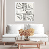 Shop Rainbow Road II BW (Square) Art Print a painted abstract themed wall art print from The Print Emporium wall artwork collection - Buy Australian made fine art painting style poster and framed prints for the home and your interior decor room, TPE-WA-56578-AP