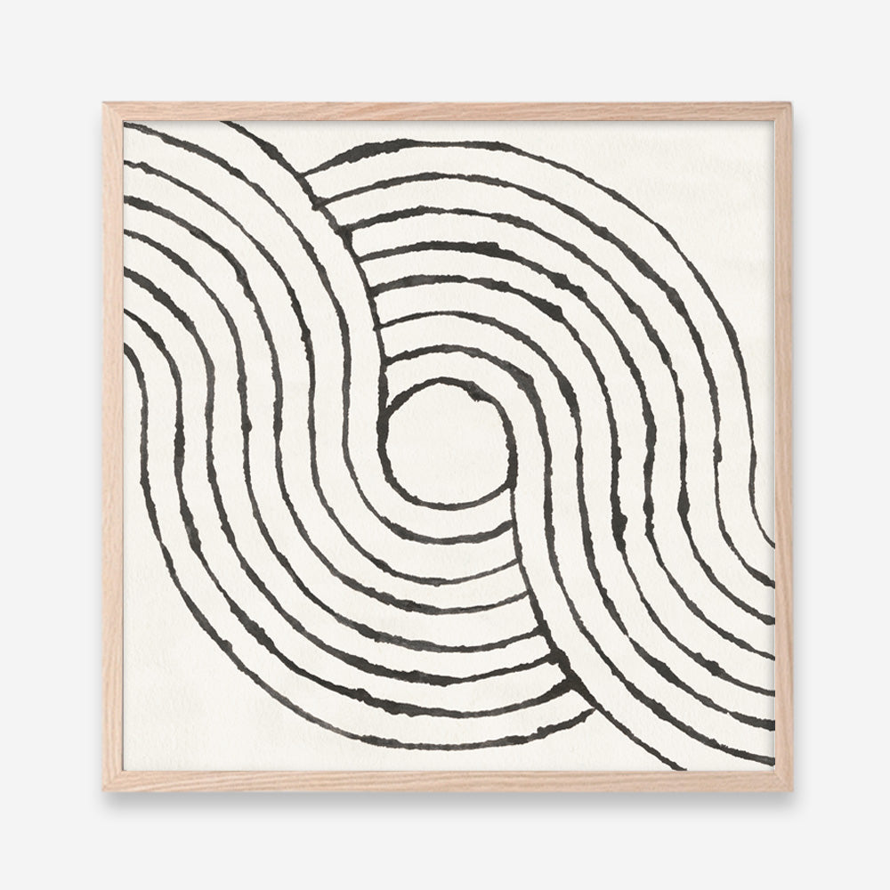 Shop Rainbow Road II BW (Square) Art Print a painted abstract themed wall art print from The Print Emporium wall artwork collection - Buy Australian made fine art painting style poster and framed prints for the home and your interior decor room, TPE-WA-56578-AP