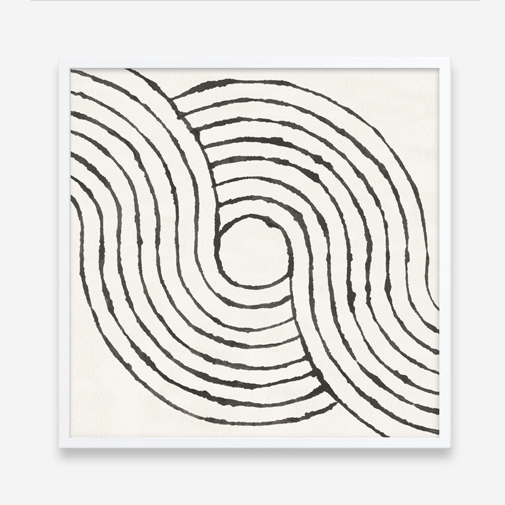 Shop Rainbow Road II BW (Square) Art Print a painted abstract themed wall art print from The Print Emporium wall artwork collection - Buy Australian made fine art painting style poster and framed prints for the home and your interior decor room, TPE-WA-56578-AP