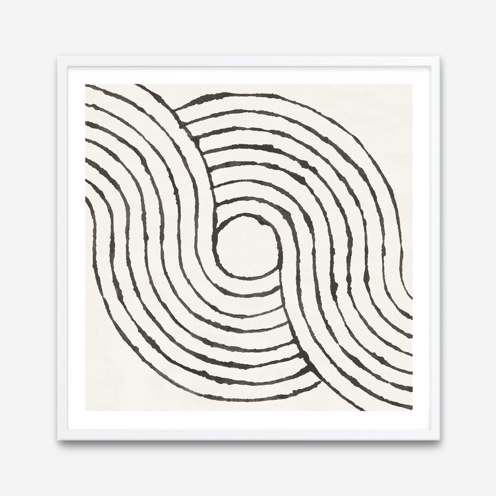 Shop Rainbow Road II BW (Square) Art Print a painted abstract themed wall art print from The Print Emporium wall artwork collection - Buy Australian made fine art painting style poster and framed prints for the home and your interior decor room, TPE-WA-56578-AP