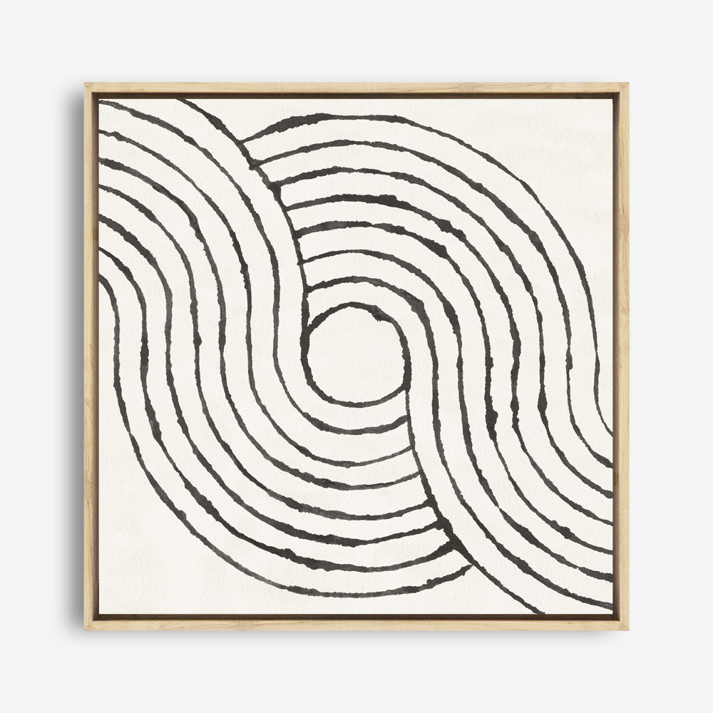 Shop Rainbow Road II BW (Square) Canvas Print a painted abstract themed framed canvas wall art print from The Print Emporium artwork collection - Buy Australian made fine art painting style stretched canvas prints for the home and your interior decor space, TPE-WA-56578-CA-40X40-NF