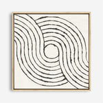 Shop Rainbow Road II BW (Square) Canvas Print a painted abstract themed framed canvas wall art print from The Print Emporium artwork collection - Buy Australian made fine art painting style stretched canvas prints for the home and your interior decor space, TPE-WA-56578-CA-40X40-NF