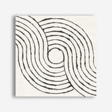 Shop Rainbow Road II BW (Square) Canvas Print a painted abstract themed framed canvas wall art print from The Print Emporium artwork collection - Buy Australian made fine art painting style stretched canvas prints for the home and your interior decor space, TPE-WA-56578-CA-40X40-NF