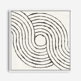 Shop Rainbow Road II BW (Square) Canvas Print a painted abstract themed framed canvas wall art print from The Print Emporium artwork collection - Buy Australian made fine art painting style stretched canvas prints for the home and your interior decor space, TPE-WA-56578-CA-40X40-NF