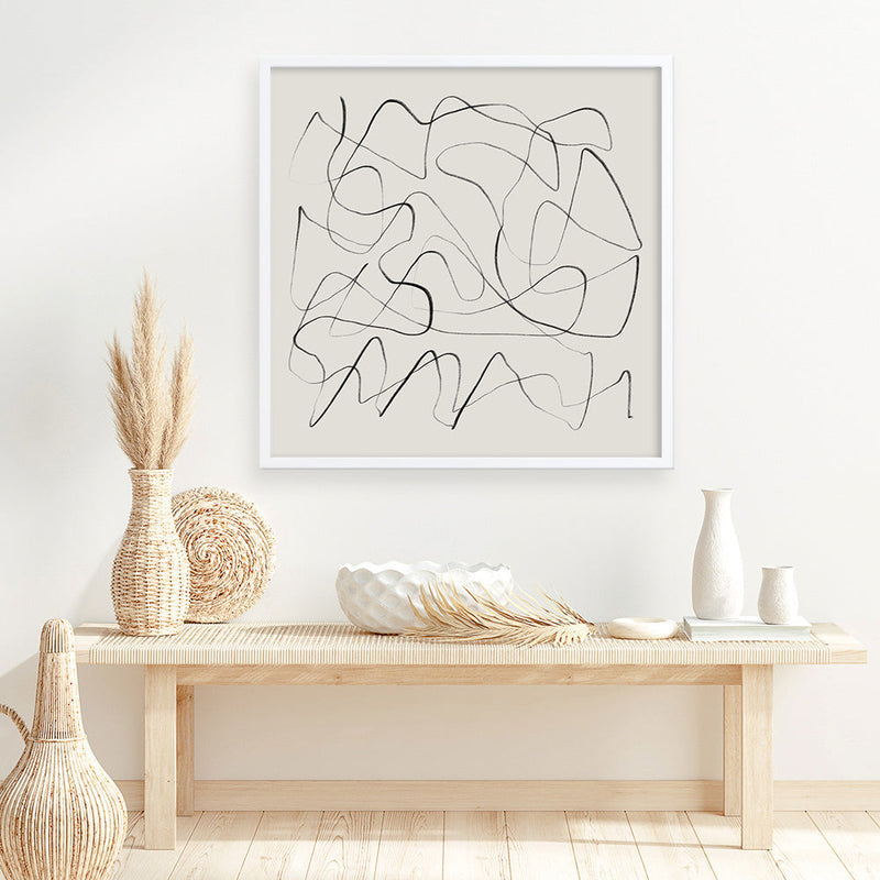 Shop Ready (Square) Art Print a painted abstract themed wall art print from The Print Emporium wall artwork collection - Buy Australian made fine art painting style poster and framed prints for the home and your interior decor room, TPE-DH-171-AP