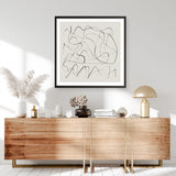 Shop Ready (Square) Art Print a painted abstract themed wall art print from The Print Emporium wall artwork collection - Buy Australian made fine art painting style poster and framed prints for the home and your interior decor room, TPE-DH-171-AP