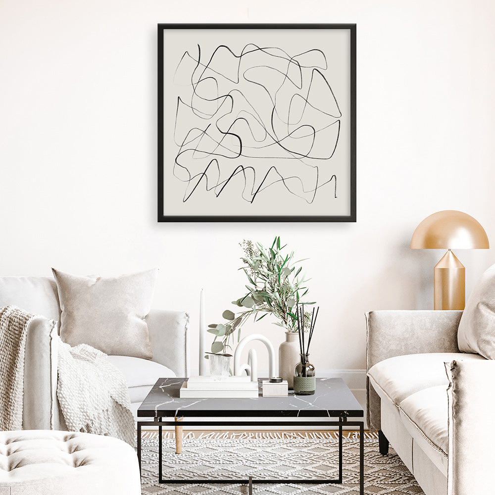 Shop Ready (Square) Art Print a painted abstract themed wall art print from The Print Emporium wall artwork collection - Buy Australian made fine art painting style poster and framed prints for the home and your interior decor room, TPE-DH-171-AP