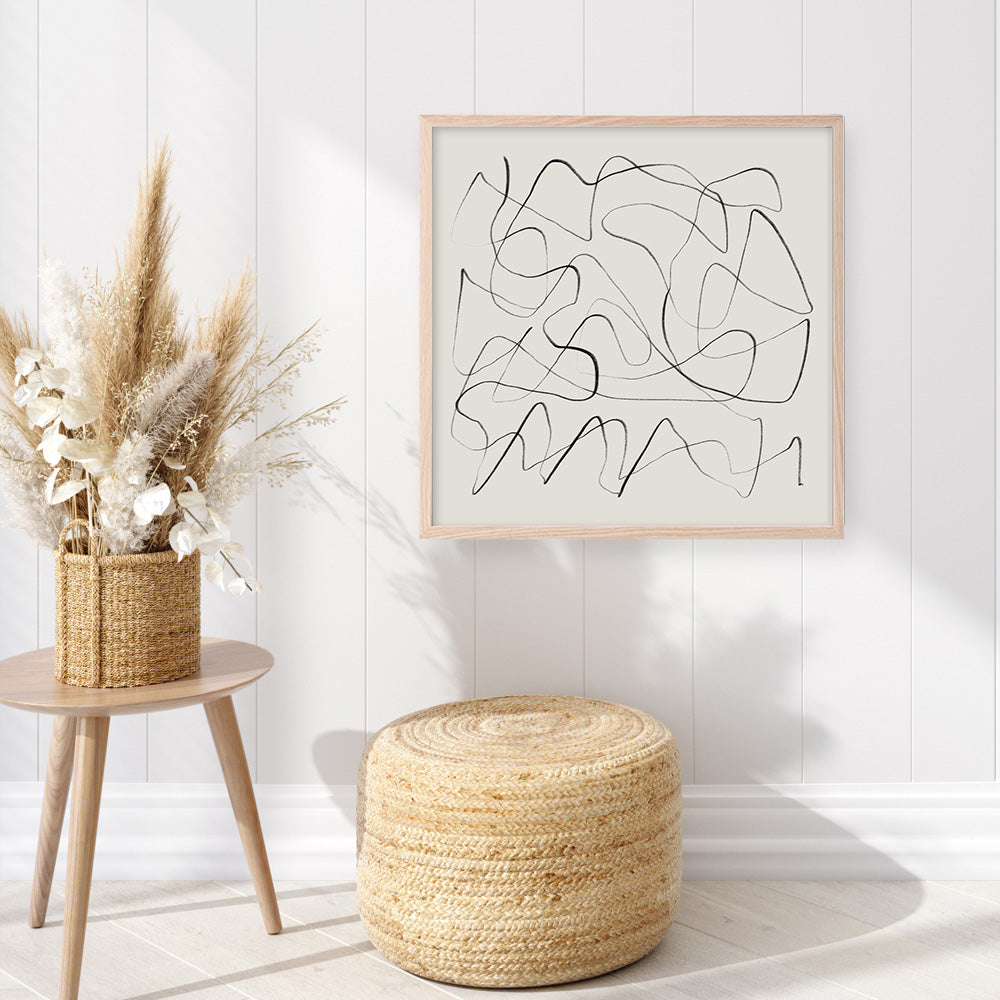 Shop Ready (Square) Art Print a painted abstract themed wall art print from The Print Emporium wall artwork collection - Buy Australian made fine art painting style poster and framed prints for the home and your interior decor room, TPE-DH-171-AP