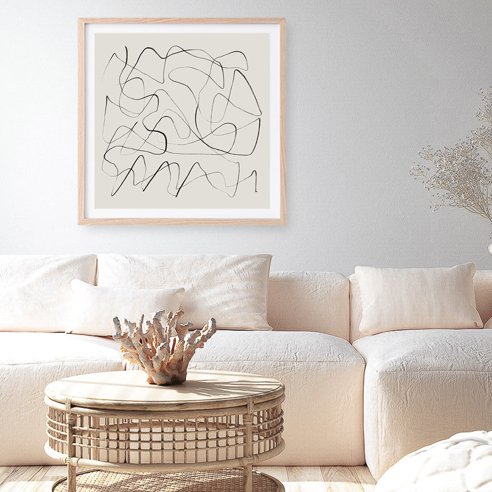 Shop Ready (Square) Art Print a painted abstract themed wall art print from The Print Emporium wall artwork collection - Buy Australian made fine art painting style poster and framed prints for the home and your interior decor room, TPE-DH-171-AP