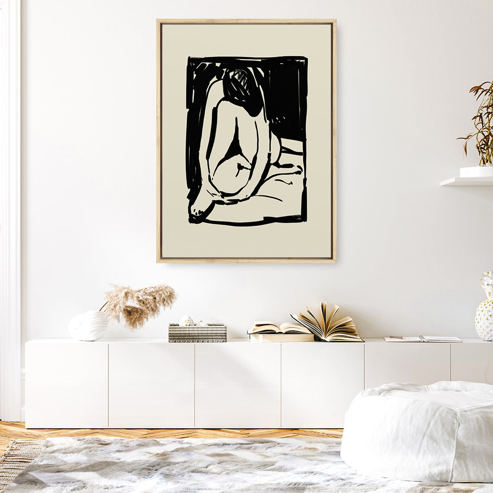 Shop Rest Canvas Print a painted abstract themed framed canvas wall art print from The Print Emporium artwork collection - Buy Australian made fine art painting style stretched canvas prints for the home and your interior decor space, TPE-DH-089-CA-35X46-NF