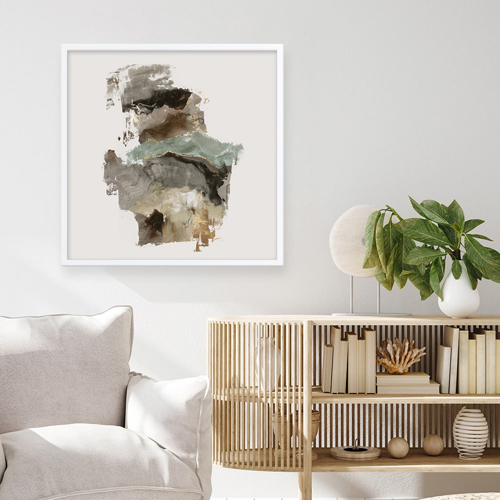 Shop Return To Spring (Square) Art Print a painted abstract themed wall art print from The Print Emporium wall artwork collection - Buy Australian made fine art painting style poster and framed prints for the home and your interior decor room, TPE-PC-PI404-AP