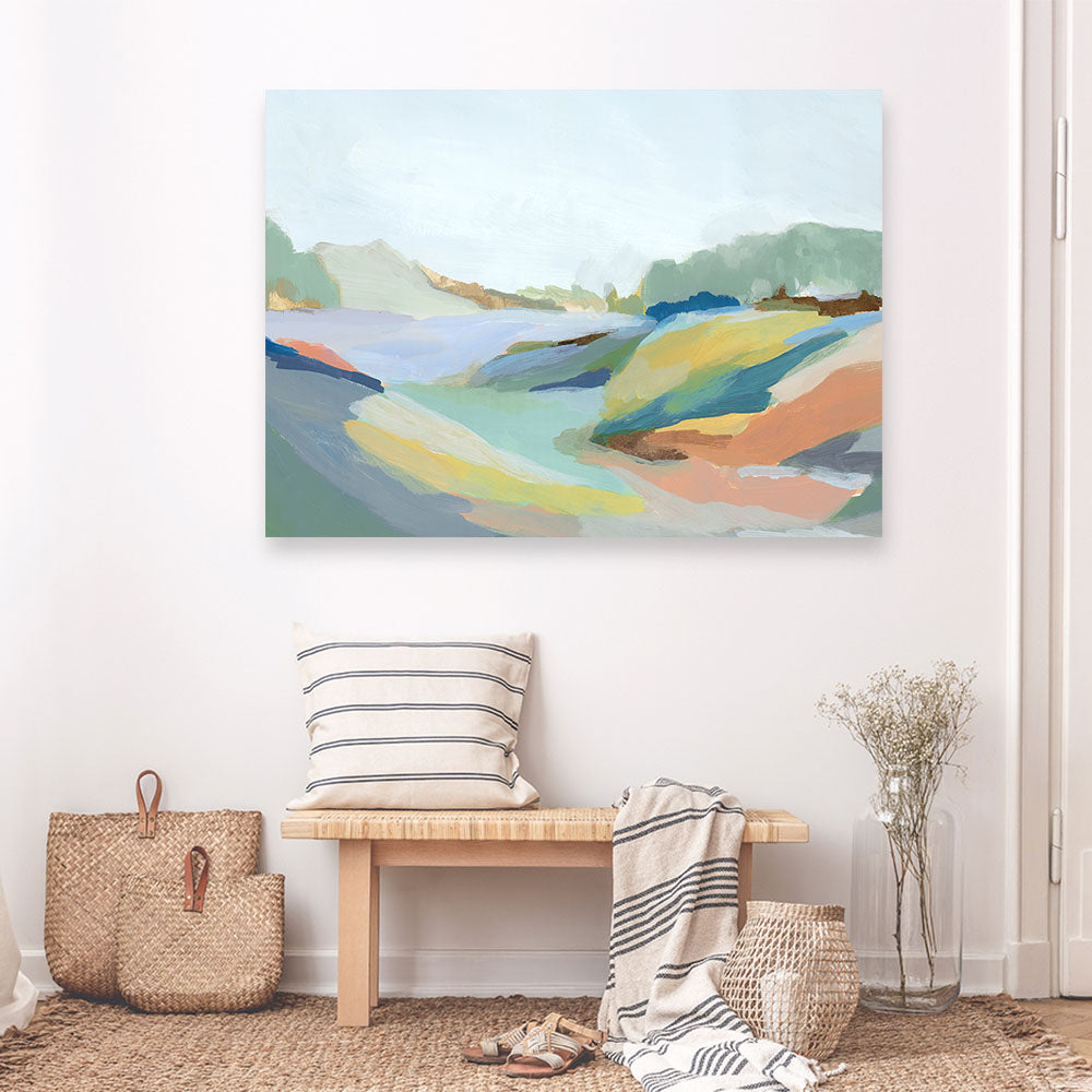 Shop Return to Nature I Canvas Print a painted abstract themed framed canvas wall art print from The Print Emporium artwork collection - Buy Australian made fine art painting style stretched canvas prints for the home and your interior decor space, TPE-PC-EZ687-CA-35X46-NF