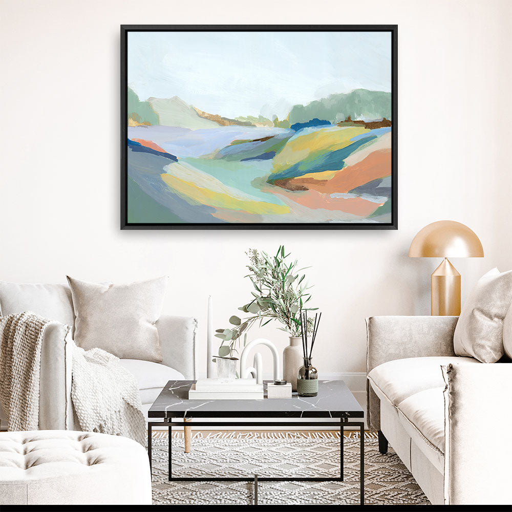 Shop Return to Nature I Canvas Print a painted abstract themed framed canvas wall art print from The Print Emporium artwork collection - Buy Australian made fine art painting style stretched canvas prints for the home and your interior decor space, TPE-PC-EZ687-CA-35X46-NF