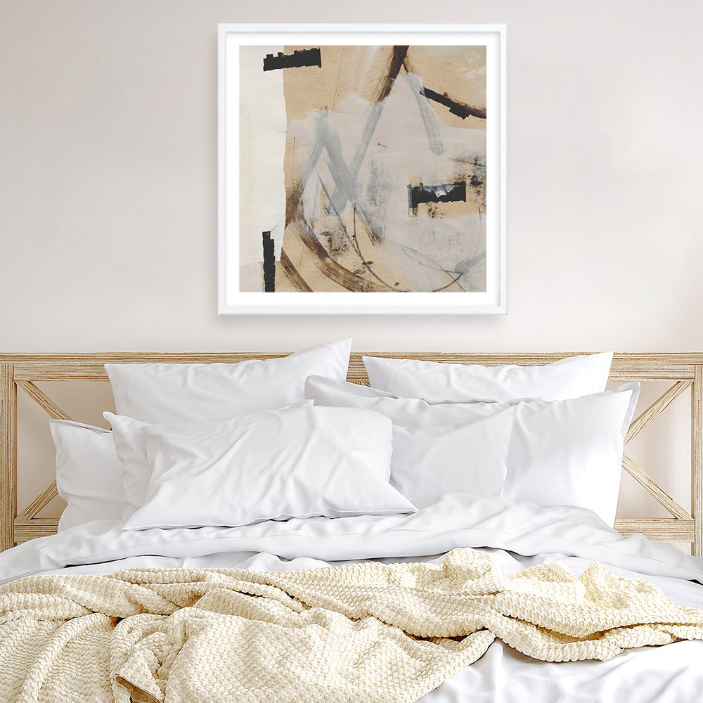 Shop Reunion (Square) Art Print a painted abstract themed wall art print from The Print Emporium wall artwork collection - Buy Australian made fine art painting style poster and framed prints for the home and your interior decor room, TPE-DH-172-AP