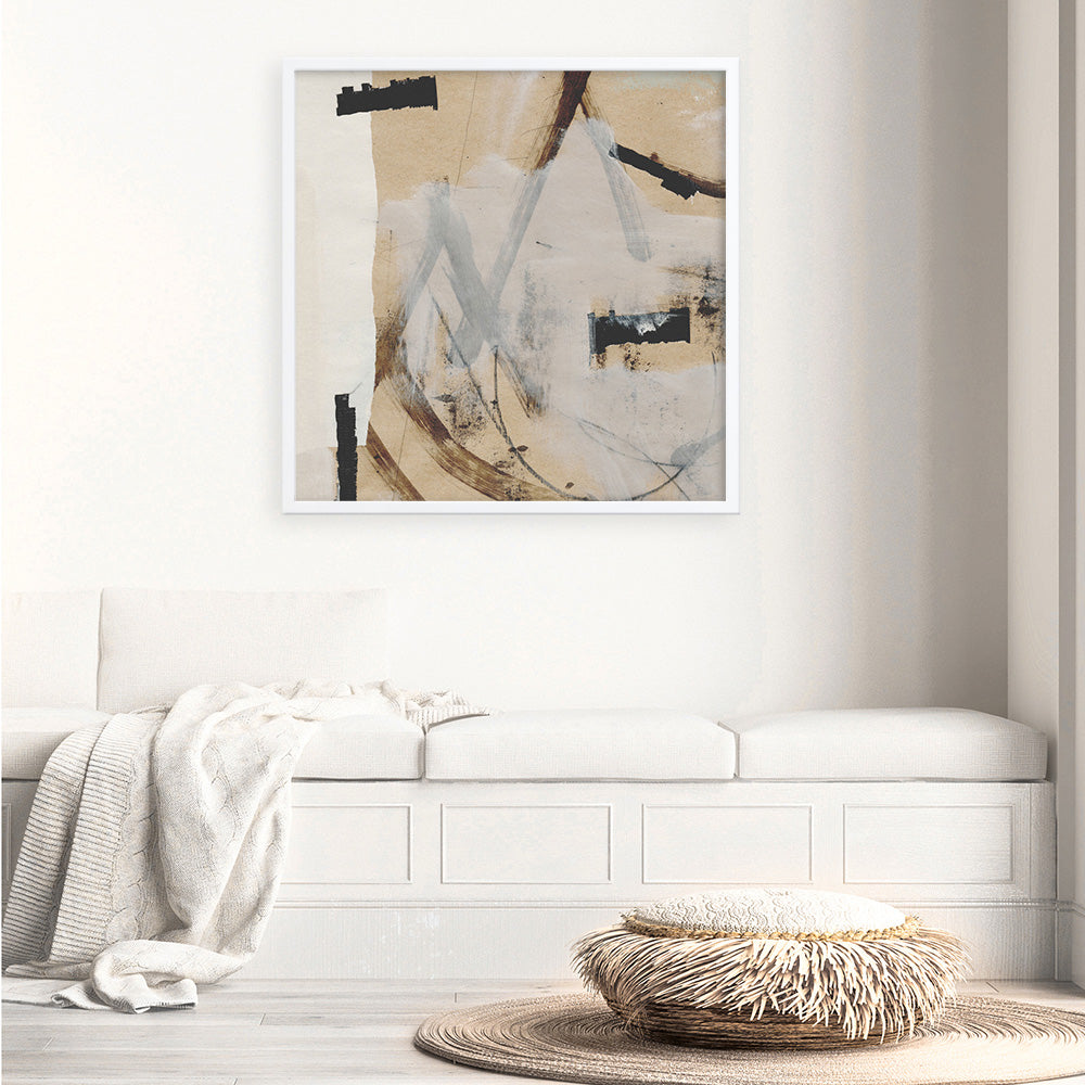 Shop Reunion (Square) Art Print a painted abstract themed wall art print from The Print Emporium wall artwork collection - Buy Australian made fine art painting style poster and framed prints for the home and your interior decor room, TPE-DH-172-AP