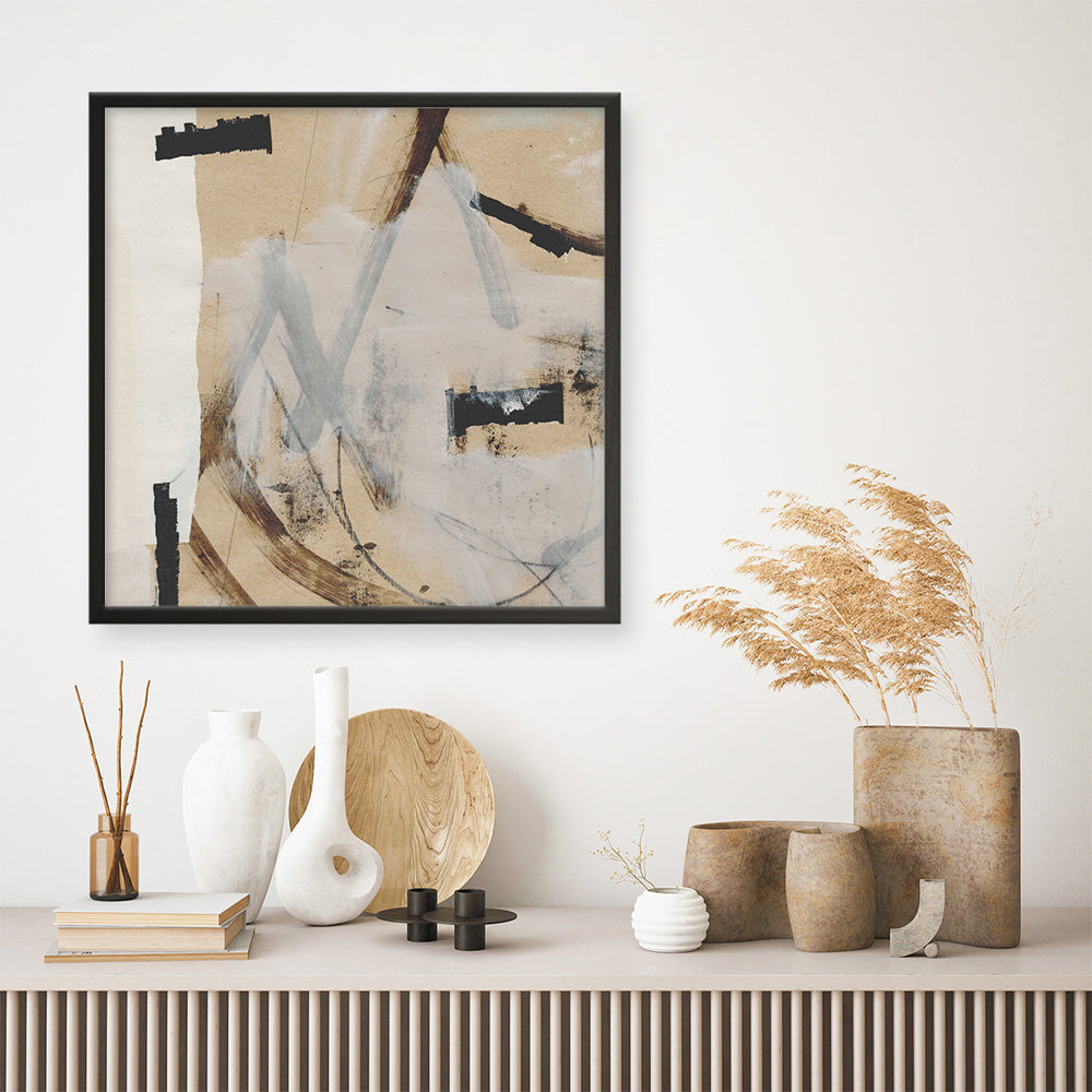 Shop Reunion (Square) Art Print a painted abstract themed wall art print from The Print Emporium wall artwork collection - Buy Australian made fine art painting style poster and framed prints for the home and your interior decor room, TPE-DH-172-AP