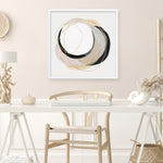 Shop Ring of Gold I (Square) Art Print a painted abstract themed wall art print from The Print Emporium wall artwork collection - Buy Australian made fine art painting style poster and framed prints for the home and your interior decor room, TPE-PC-PI429-AP