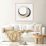 Shop Ring of Gold I (Square) Art Print a painted abstract themed wall art print from The Print Emporium wall artwork collection - Buy Australian made fine art painting style poster and framed prints for the home and your interior decor room, TPE-PC-PI429-AP