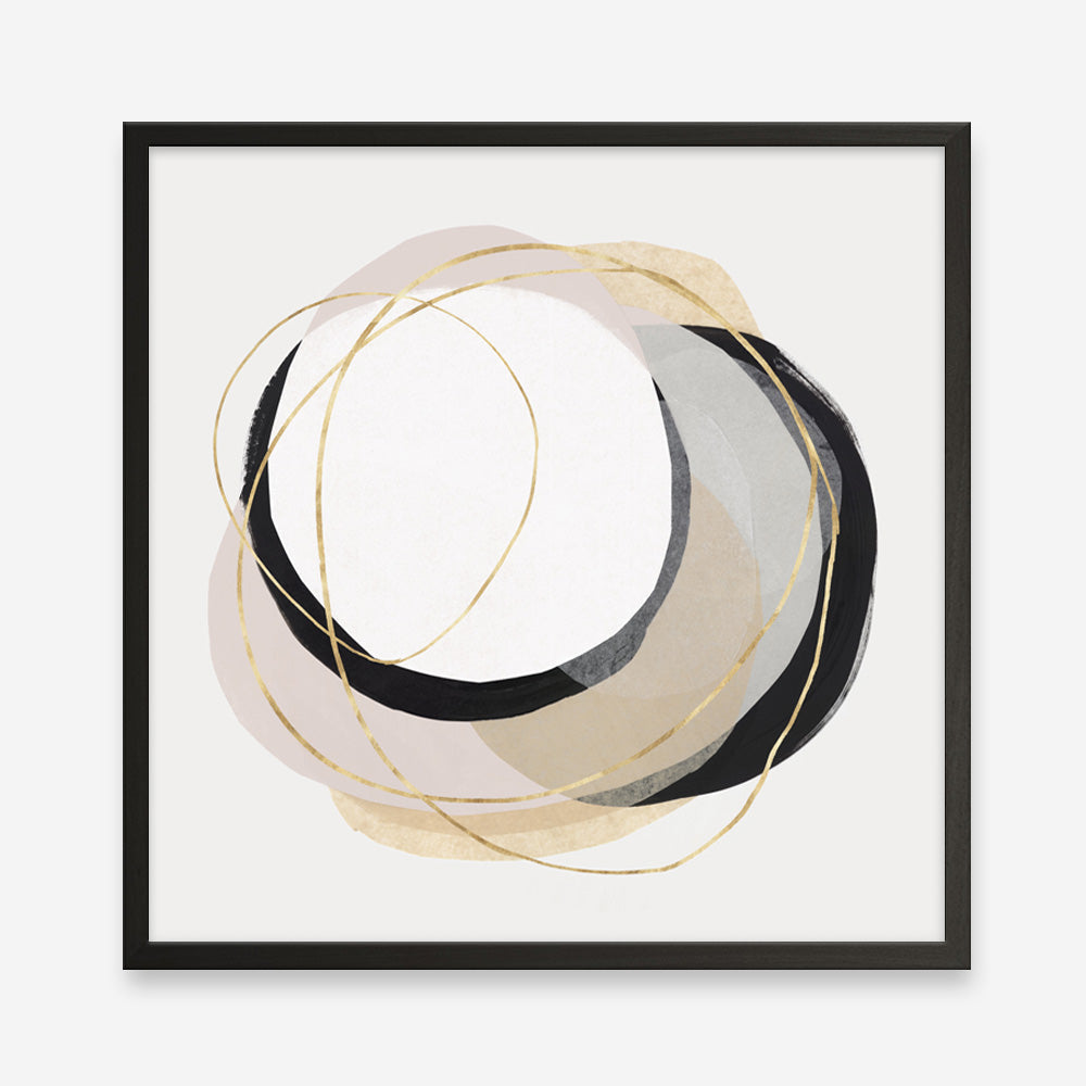 Shop Ring of Gold I (Square) Art Print a painted abstract themed wall art print from The Print Emporium wall artwork collection - Buy Australian made fine art painting style poster and framed prints for the home and your interior decor room, TPE-PC-PI429-AP