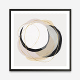 Shop Ring of Gold I (Square) Art Print a painted abstract themed wall art print from The Print Emporium wall artwork collection - Buy Australian made fine art painting style poster and framed prints for the home and your interior decor room, TPE-PC-PI429-AP