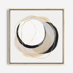 Shop Ring of Gold I (Square) Canvas Print a painted abstract themed framed canvas wall art print from The Print Emporium artwork collection - Buy Australian made fine art painting style stretched canvas prints for the home and your interior decor space, TPE-PC-PI429-CA-40X40-NF